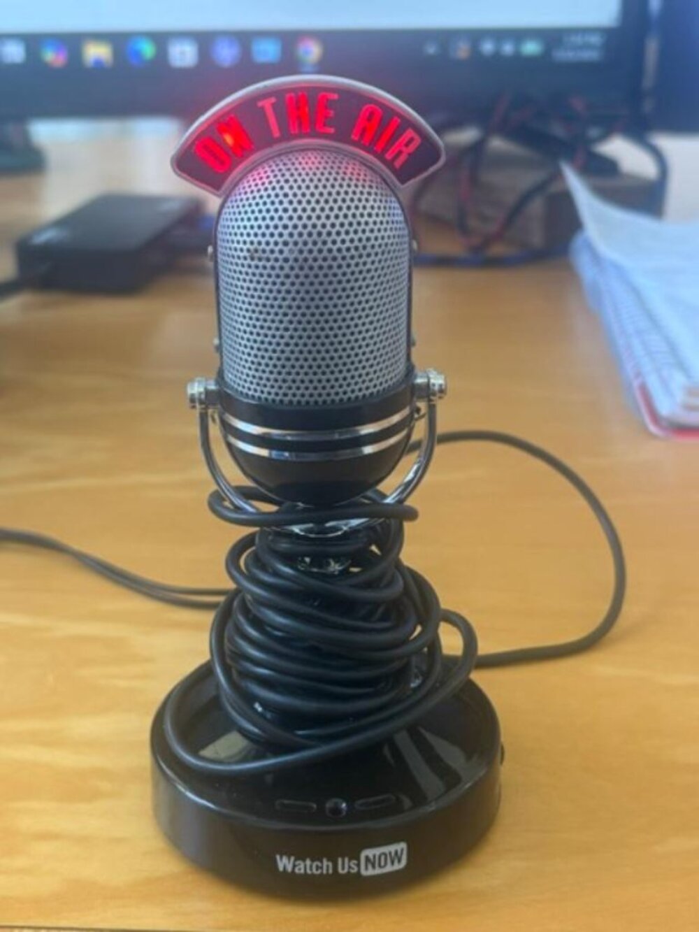 Vintage Look Microphone and Speaker